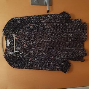 Pale Sky floral 3/4 sleeve blouse 2X